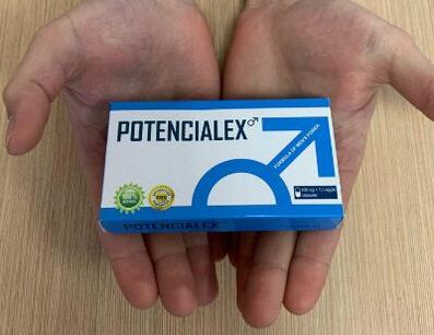 Pictures of Potencialex packaging, experience of using capsules