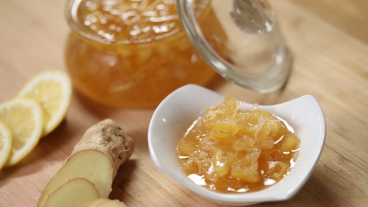 Improve a man's immunity and erection with delicious ginger and lemon jam
